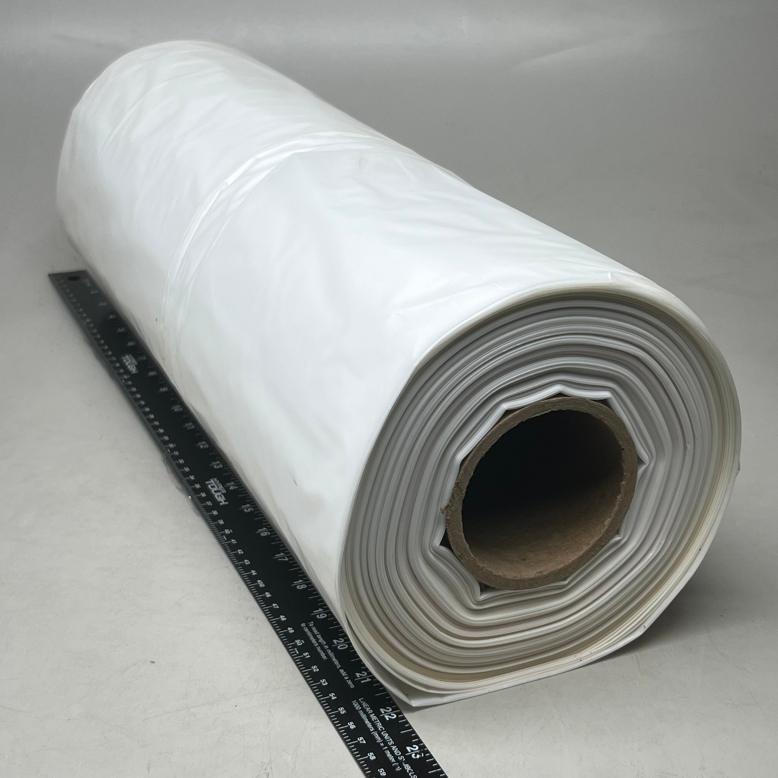 BOARDWALK (50 BAGS) Can Liners Trash Bags 60 Gallon 2.7 Mil Clear