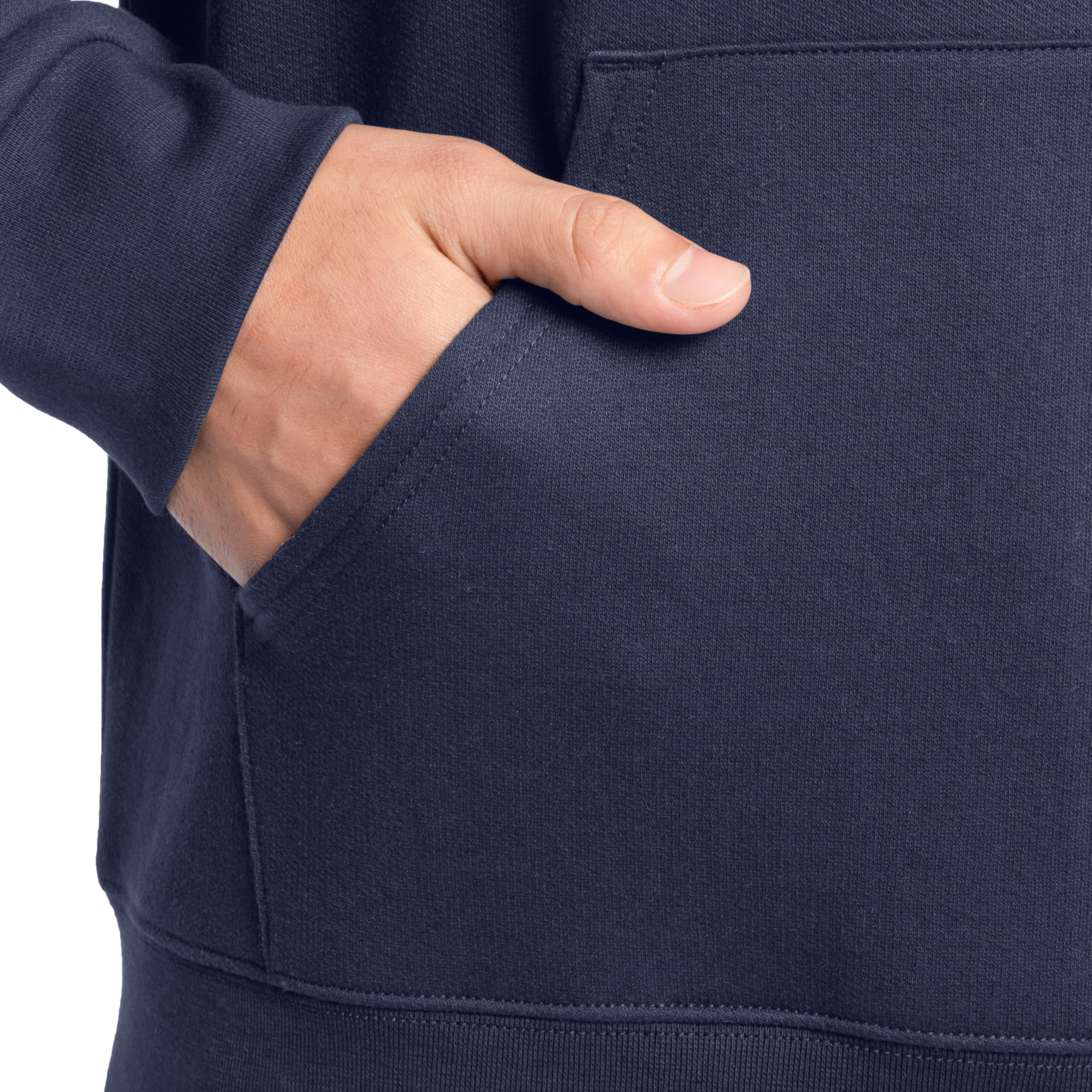 Fruit of the Loom mens Eversoft Fleece Sweatshirts & Hoodies Shirt, Pullover - Black, Large US