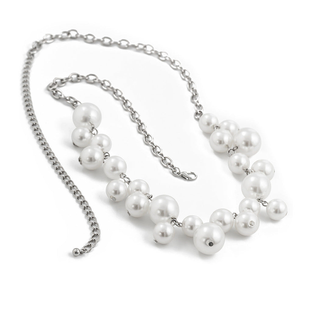 Fashion design imitation pearl tassel waist chain female creative round bead splicing body chain