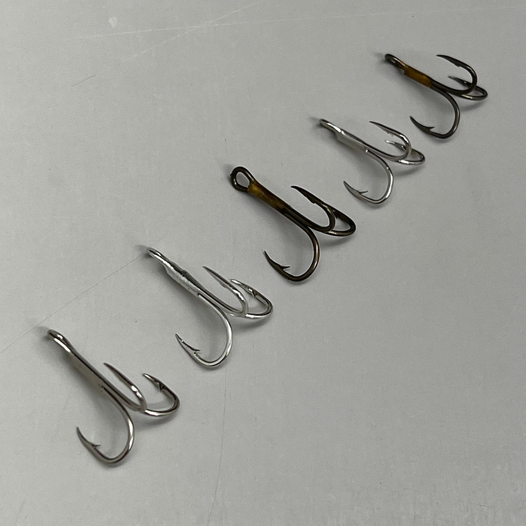 EAGLE CLAW (2 PACK) Treble Hook Assortment Variety Sizes Bronze/Chrome 25pc 610