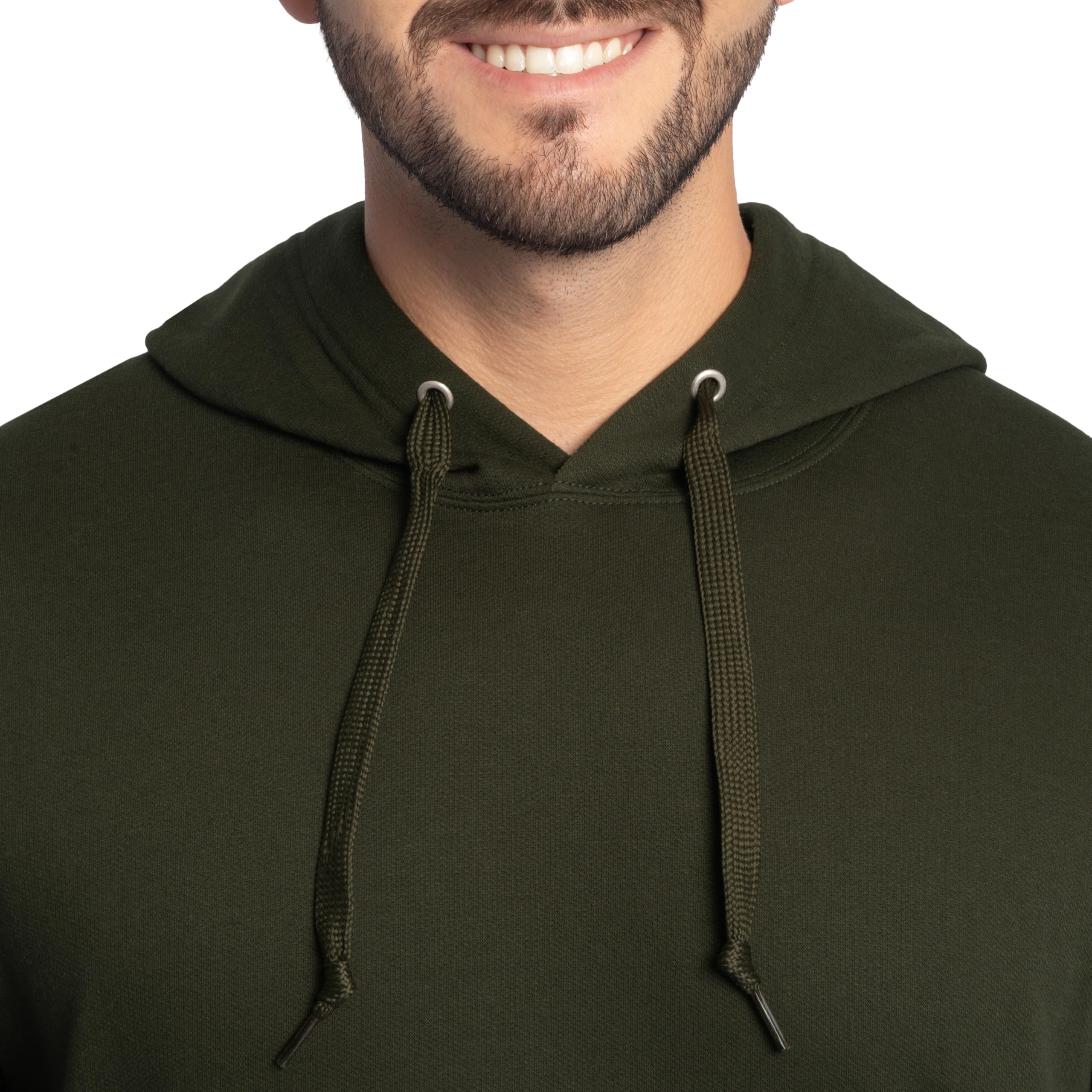 Fruit of the Loom mens Eversoft Fleece Sweatshirts & Hoodies Shirt, Pullover - Black, Large US
