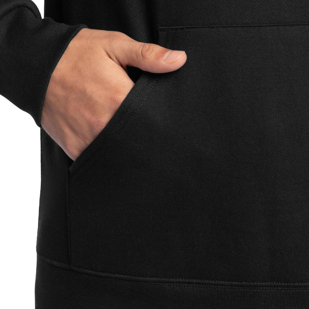 Fruit of the Loom mens Eversoft Fleece Sweatshirts & Hoodies Shirt, Pullover - Black, Large US