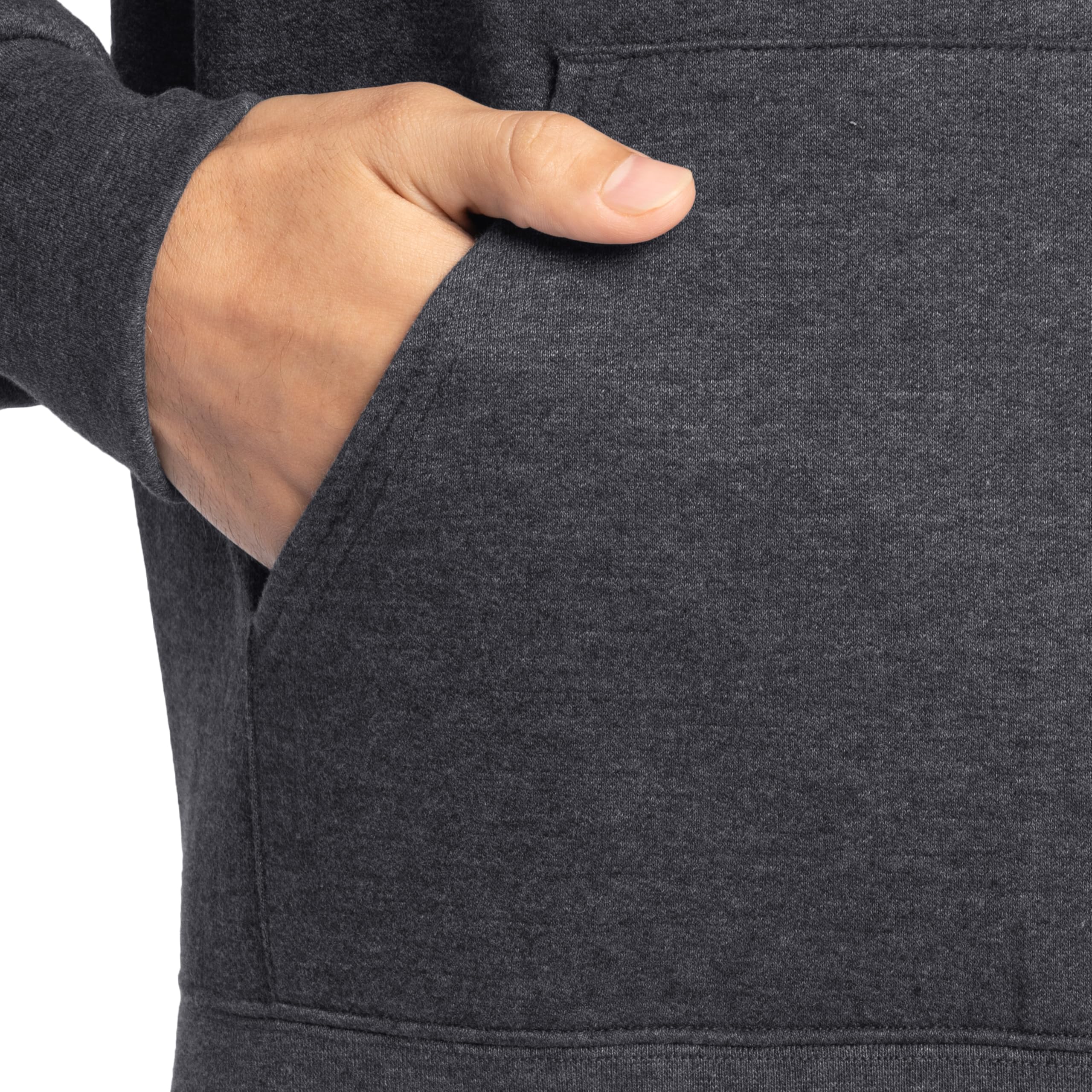 Fruit of the Loom mens Eversoft Fleece Sweatshirts & Hoodies Shirt, Pullover - Black, Large US