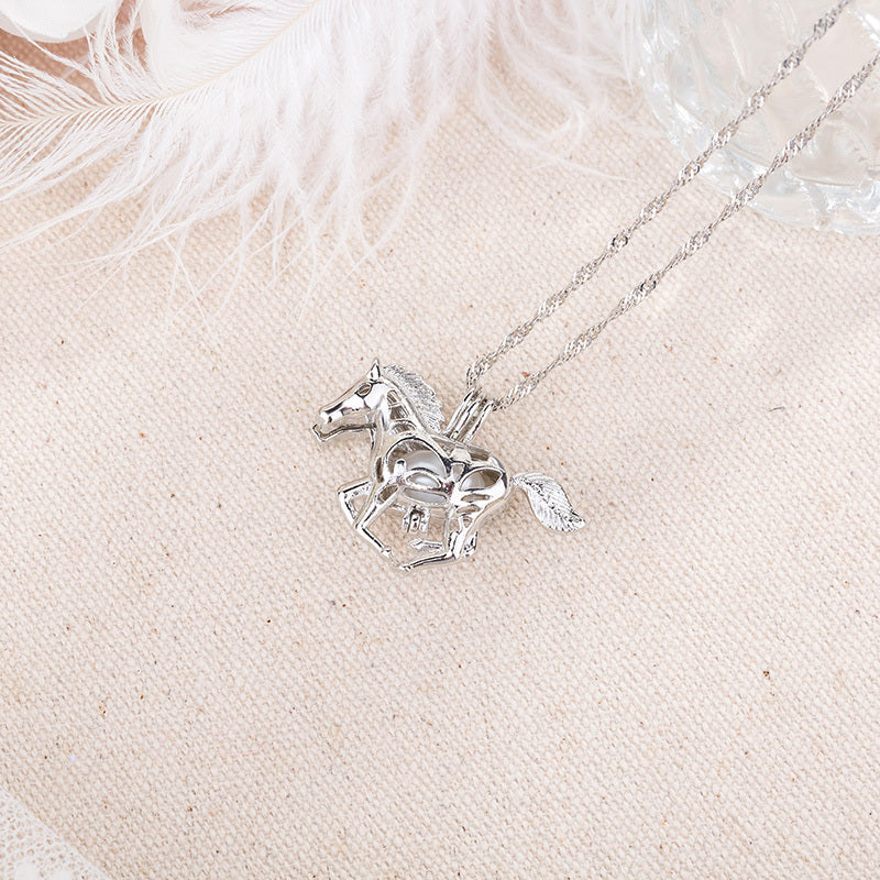 Halloween multi-colored glow-in-the-dark Pony Necklace