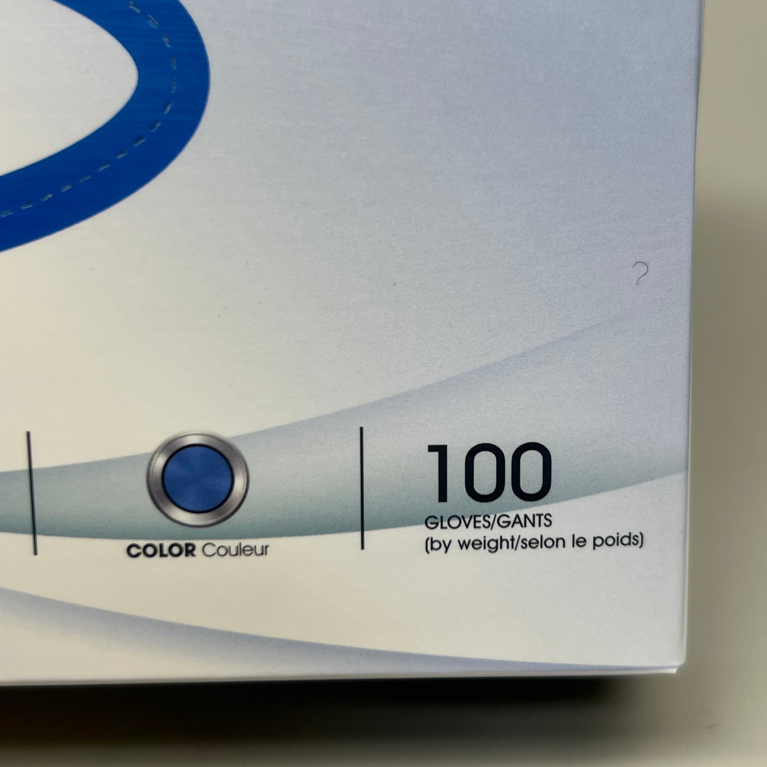 AMBITEX (100 Pk) Nitrile Exam Gloves Blue Size L N400 Series