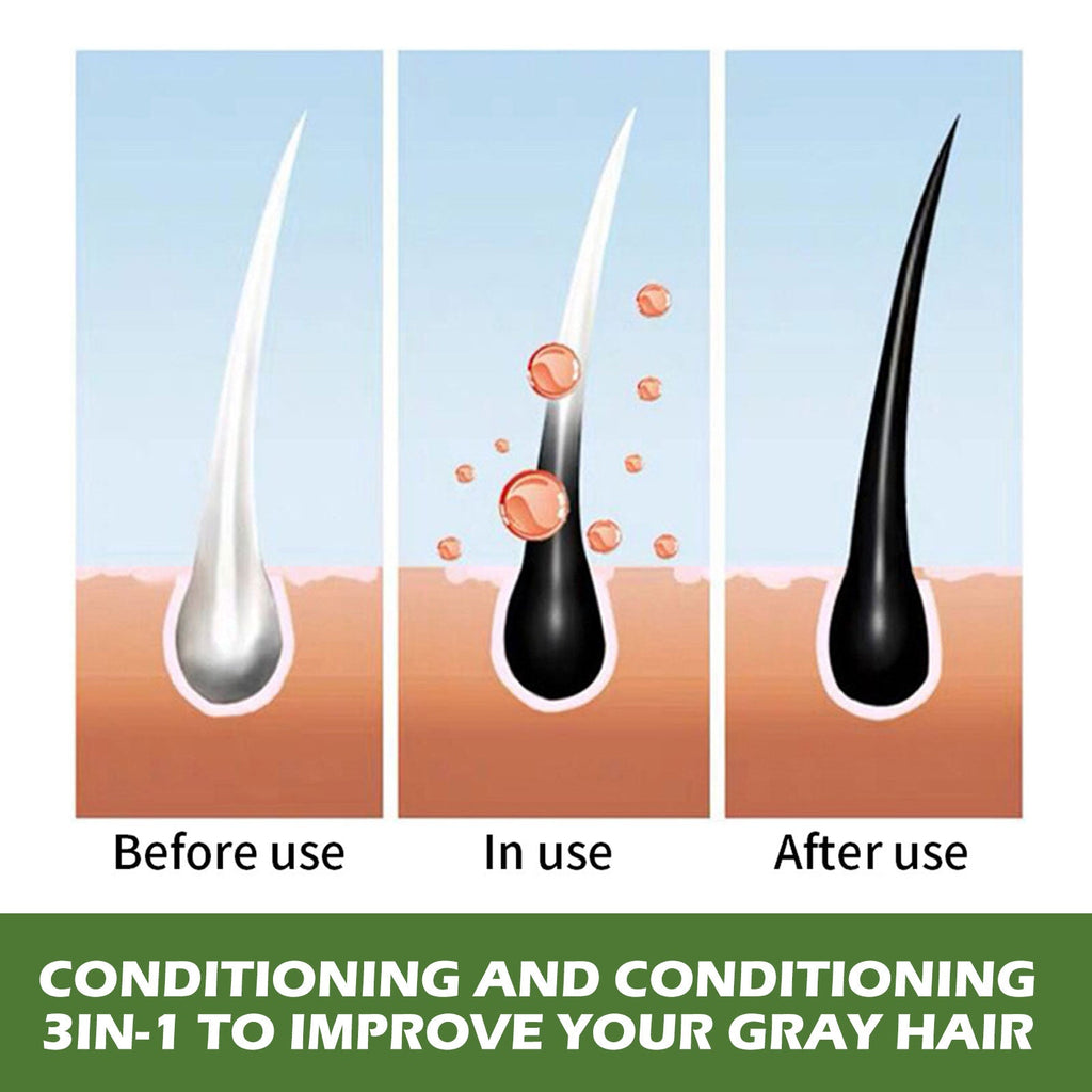 Plant Bubble Hair Natural Black Hair Dark Hair Hair Care Easy Color Lasting Mild Not Irritating