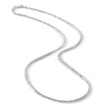 925 Sterling Silver 1.5mm Diamond Cut Rope Chain