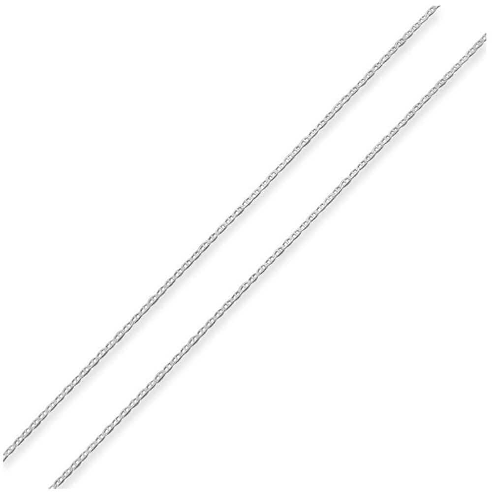925 Sterling Silver 2mm Marina Link Chain Necklace