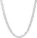 925 Sterling Silver 2mm Marina Link Chain Necklace