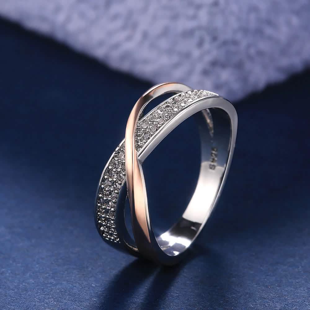 925 Sterling Silver Vintage Crystal Rings