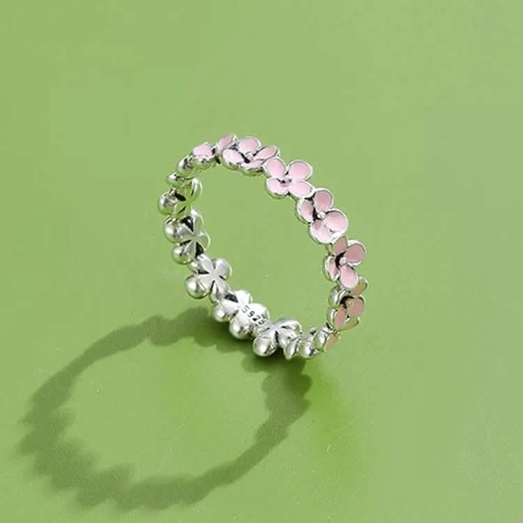 925 Sterling Silver Women Ring Romantic Plum Ring