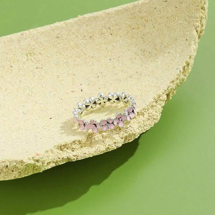 925 Sterling Silver Women Ring Romantic Plum Ring