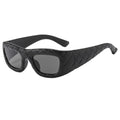 Weaving design frame, personalized fashion sunglasses, men's and women's high-end sense, European and American ins trend sun protection sunglasses