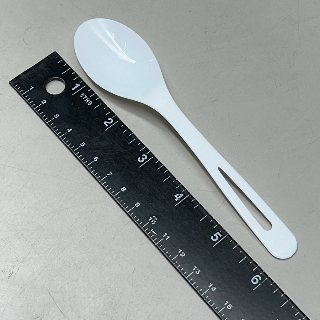 WORLD CENTRIC (1000 PACK) Compostable 6" PLA Ice Cream Spoon 120º (Damaged Box)