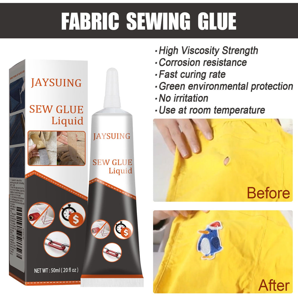 Fabric Sewing Glue, Fabric Sewing Rubber Shoe Pad Clothes Jeans Torn Repair Fabric Glue