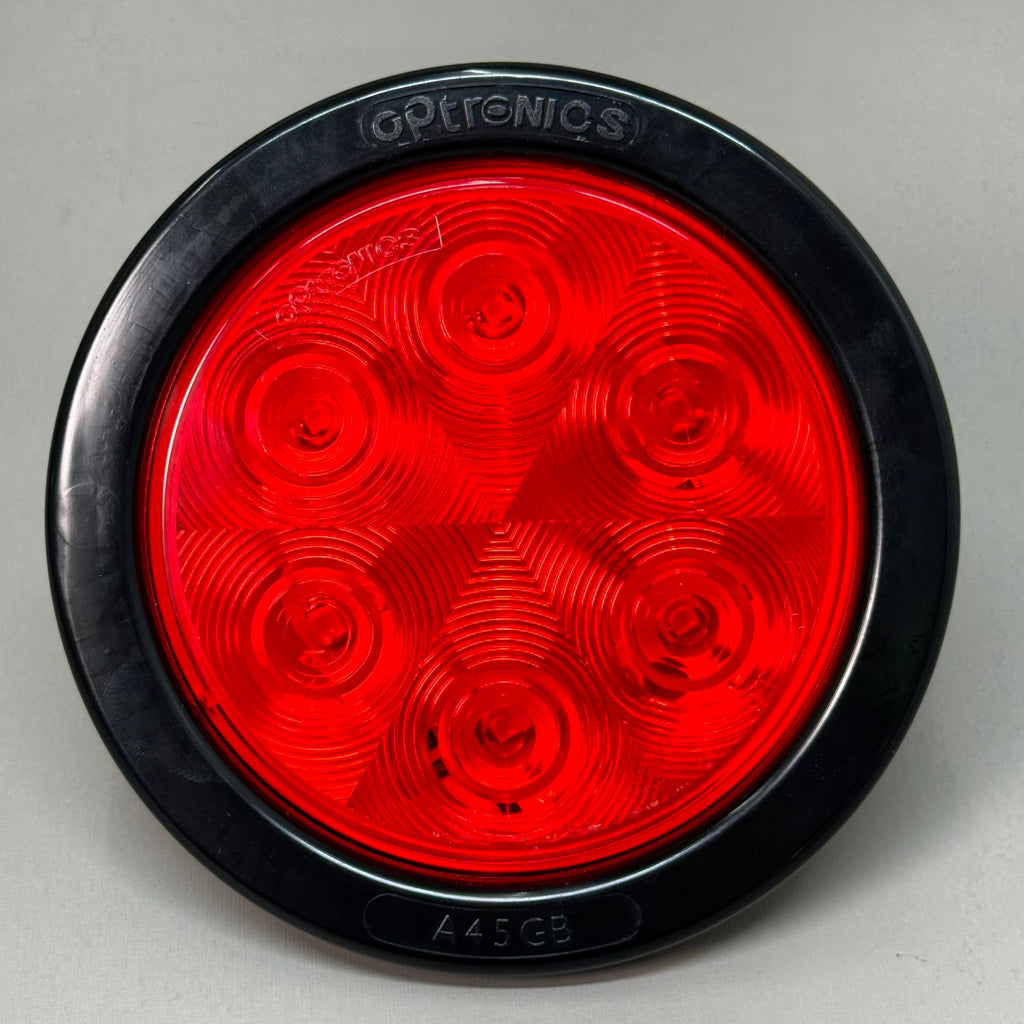 OPTRONICS (2 PACK!) Stop Turn Tail Light LED Round 431 Diameter 128 Volt Red STL13RKB