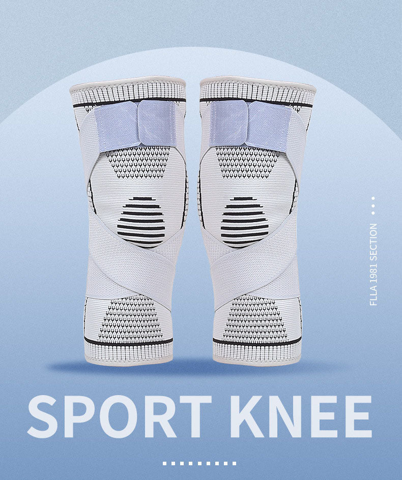 Double Strap Sports Knee Protector Outdoor Fitness Running Basketball Breathable Knee Protector Sports Protective Equipment Strap Compression Knee Protector