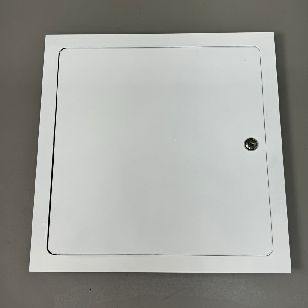 ELMDOR Dry Wall Metal Access Door Prime Coat w/ Cylinder Lock DW14X14PC-CL