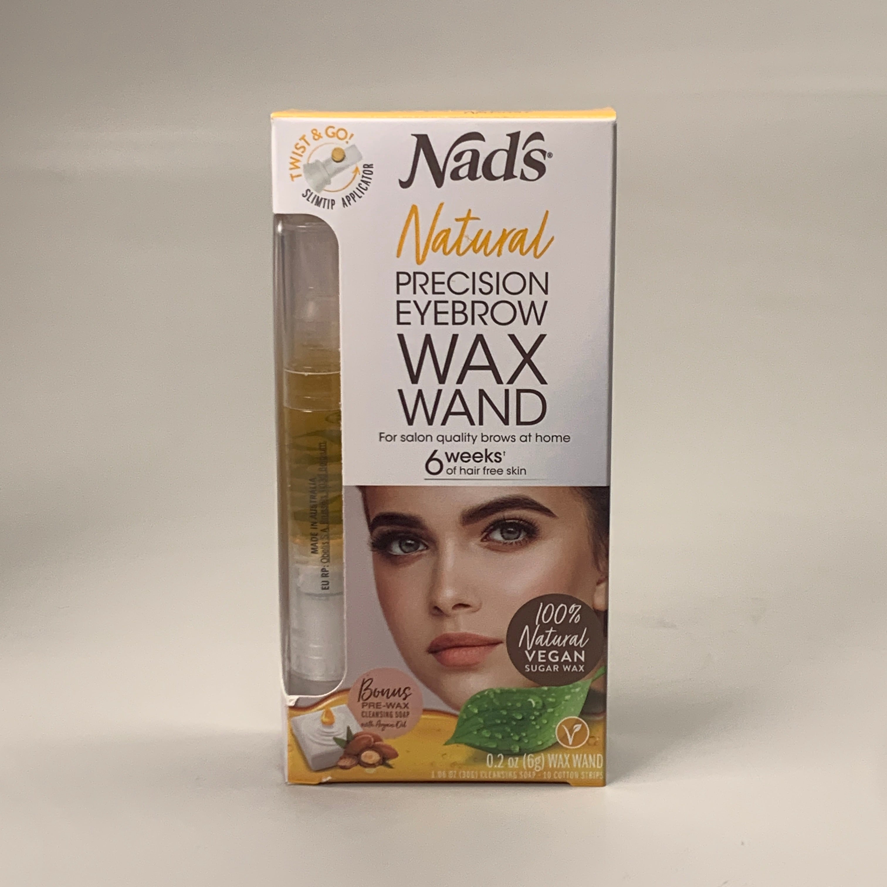 NADS 3 PK Natural Precision Eyebrow Wand Waxing Kit 0.2oz 6877EN06