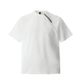 Zipper Design Heavyweight Short Sleeve T-Shirt Men's Loose Round Neck Half Sleeve Tee