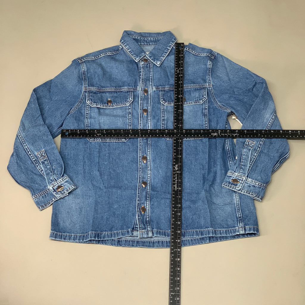 ETICA Harriette Shirt Jacket w/ Front Top Pockets & Collar River Rock Size XS EW143309