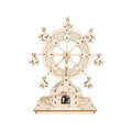 Rotating Ferris Wheel Music Box Educational Assembling Puzzle Toys