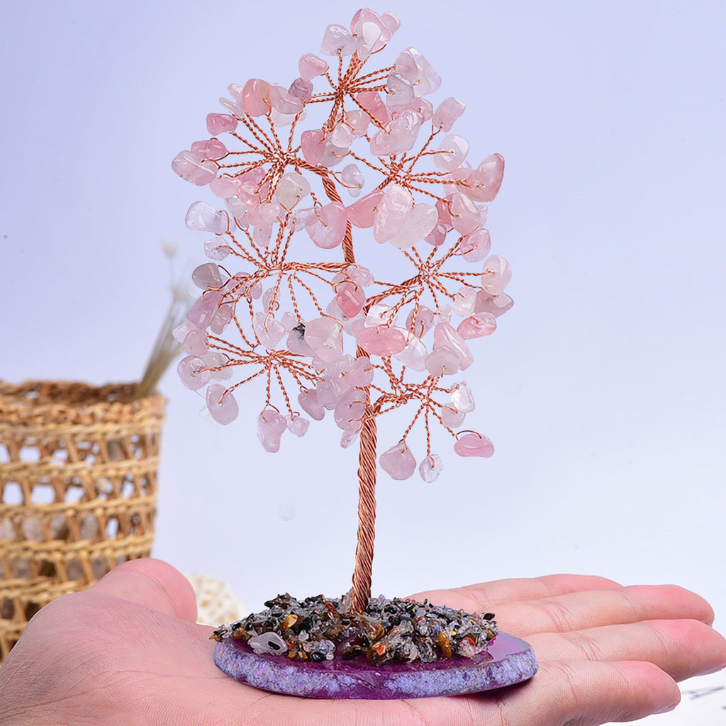 Handicraft Amethyst Crushed Stone Fortune Tree Decoration