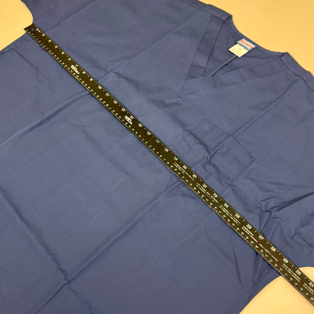 CHEROKEE (2 PACK) V-Neck Single Pocket Scrubs Top Unisex SZ 2XL Navy 4777 NAVW