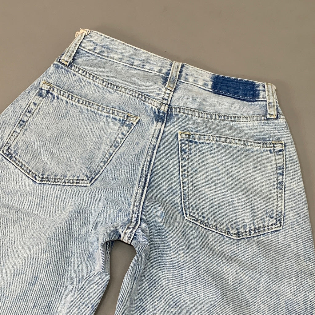 ETICA Tyler Vintage Straight Crop Jeans Pebble Beach Size 24 EW182114A