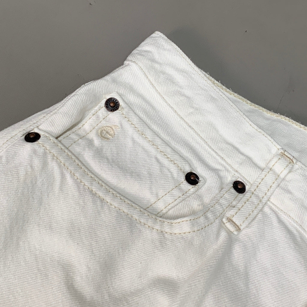 ETICA Tyler High Waist Straight Leg Ankle jeans Vintage White Size 27 EW180114A