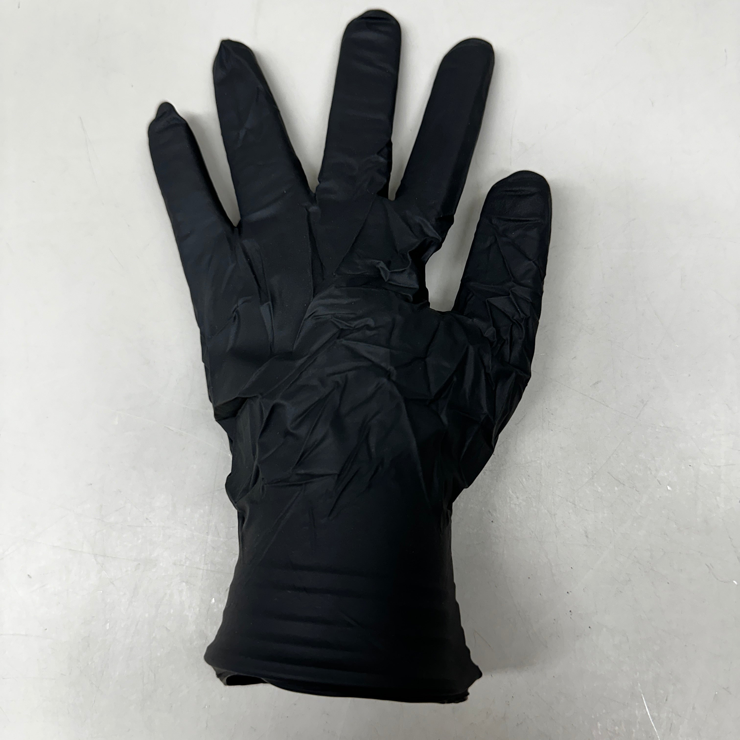 AUTOWURKS (100 PACK) Black Nitrile Disposable Gloves Size: Medium MKL-000M
