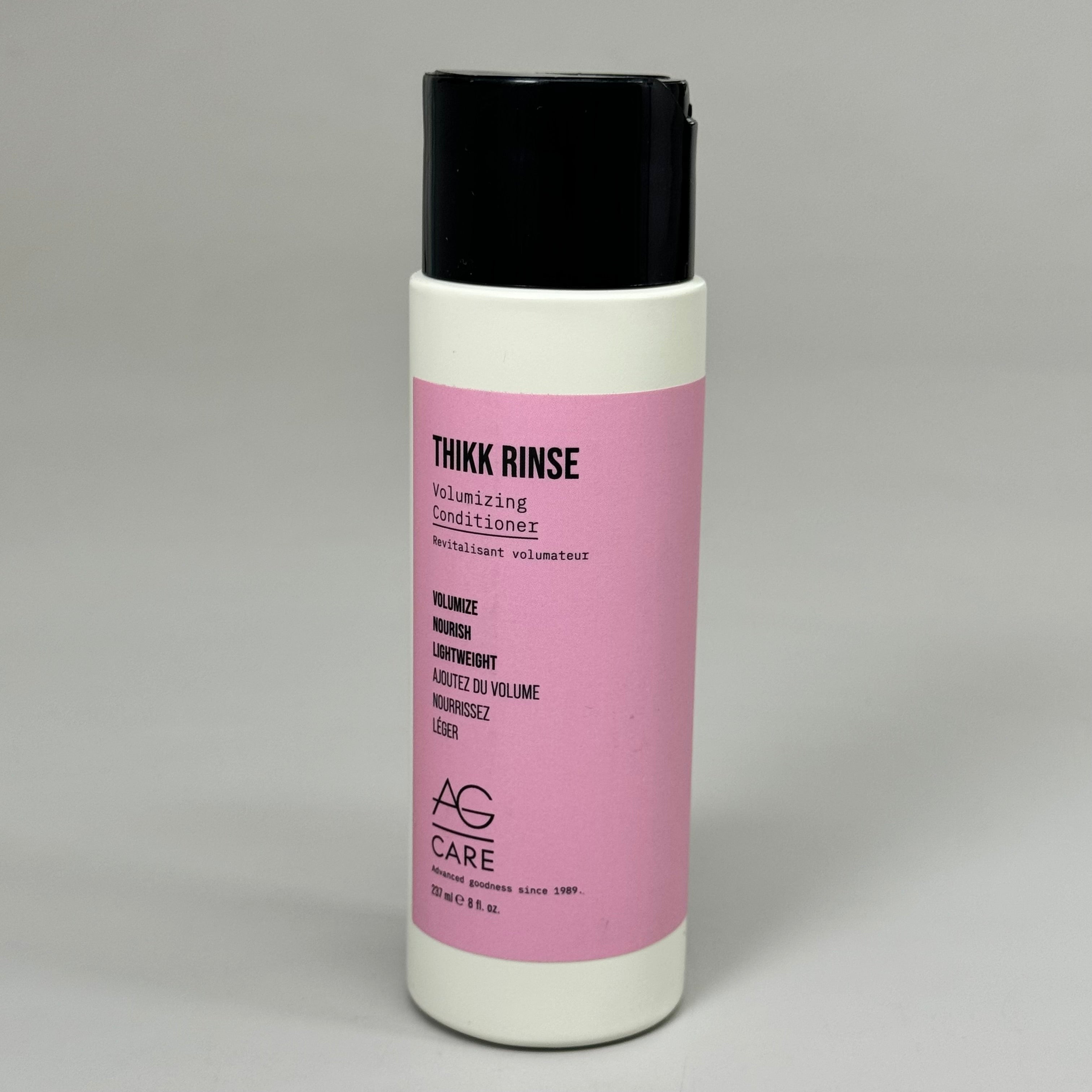 AG CARE Thikk Rinse Volumizing Conditioner Nourishing Lightweight 8 fl oz 100112