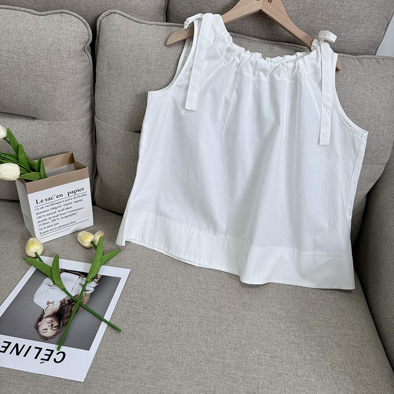 Stylish And Chic Doll-style Vest Shirt