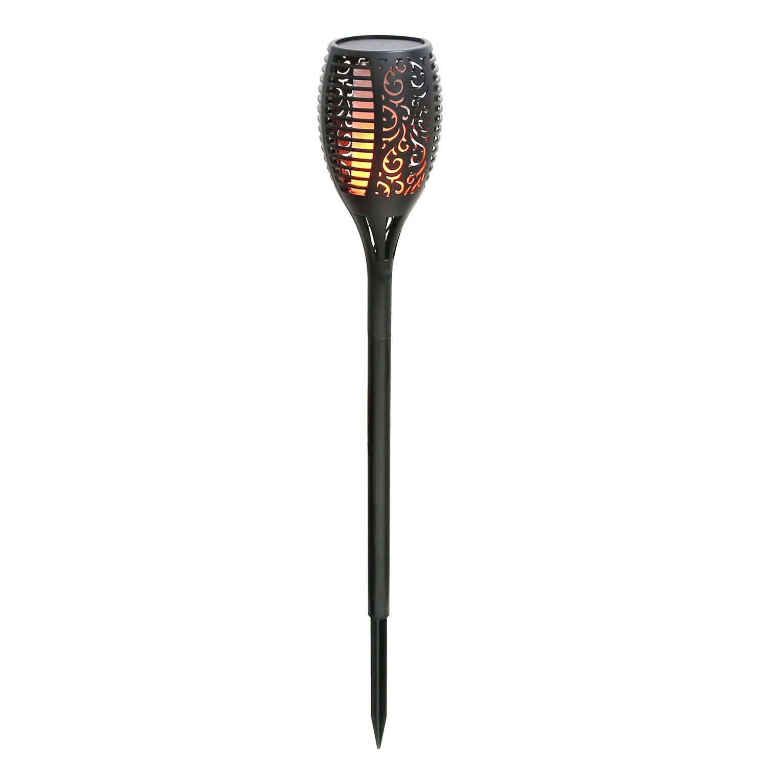 96 LEDs Solar Flame Torch Light