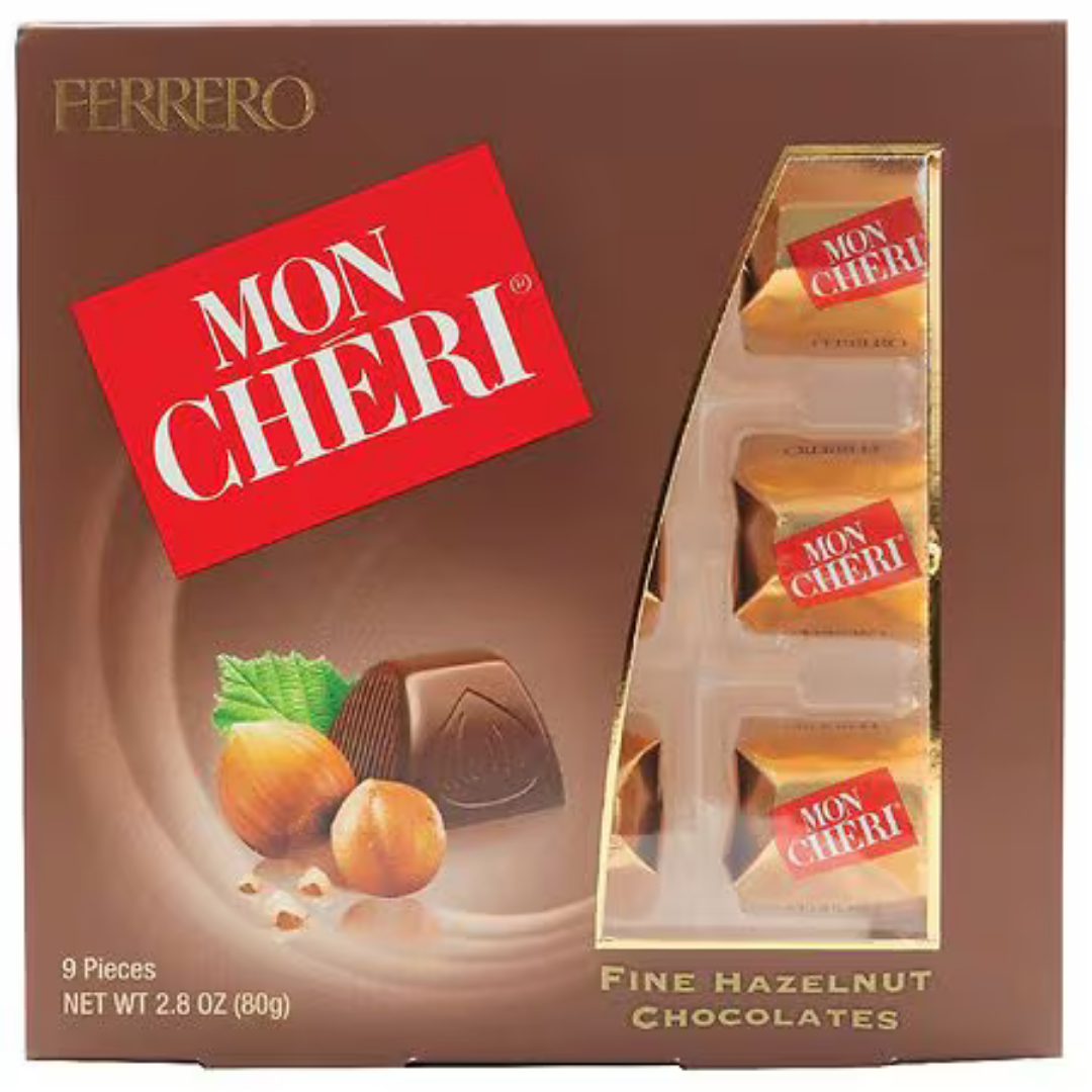 Ferrero Mon Chéri Cherry Liqueur Chocolates Gift Box (9 pc)