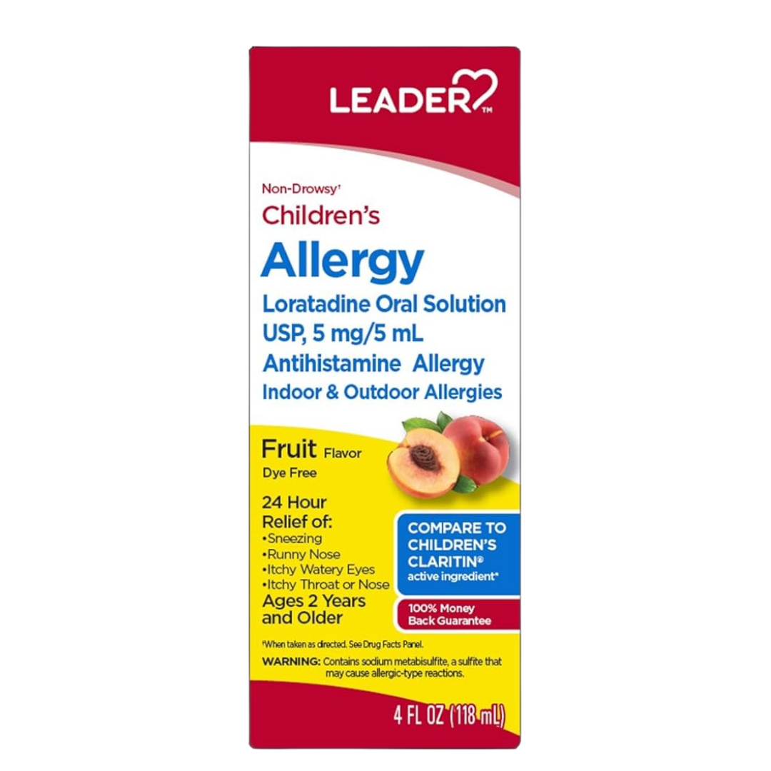 Leader Allergy Infantil Sabor Melocotón 4 oz