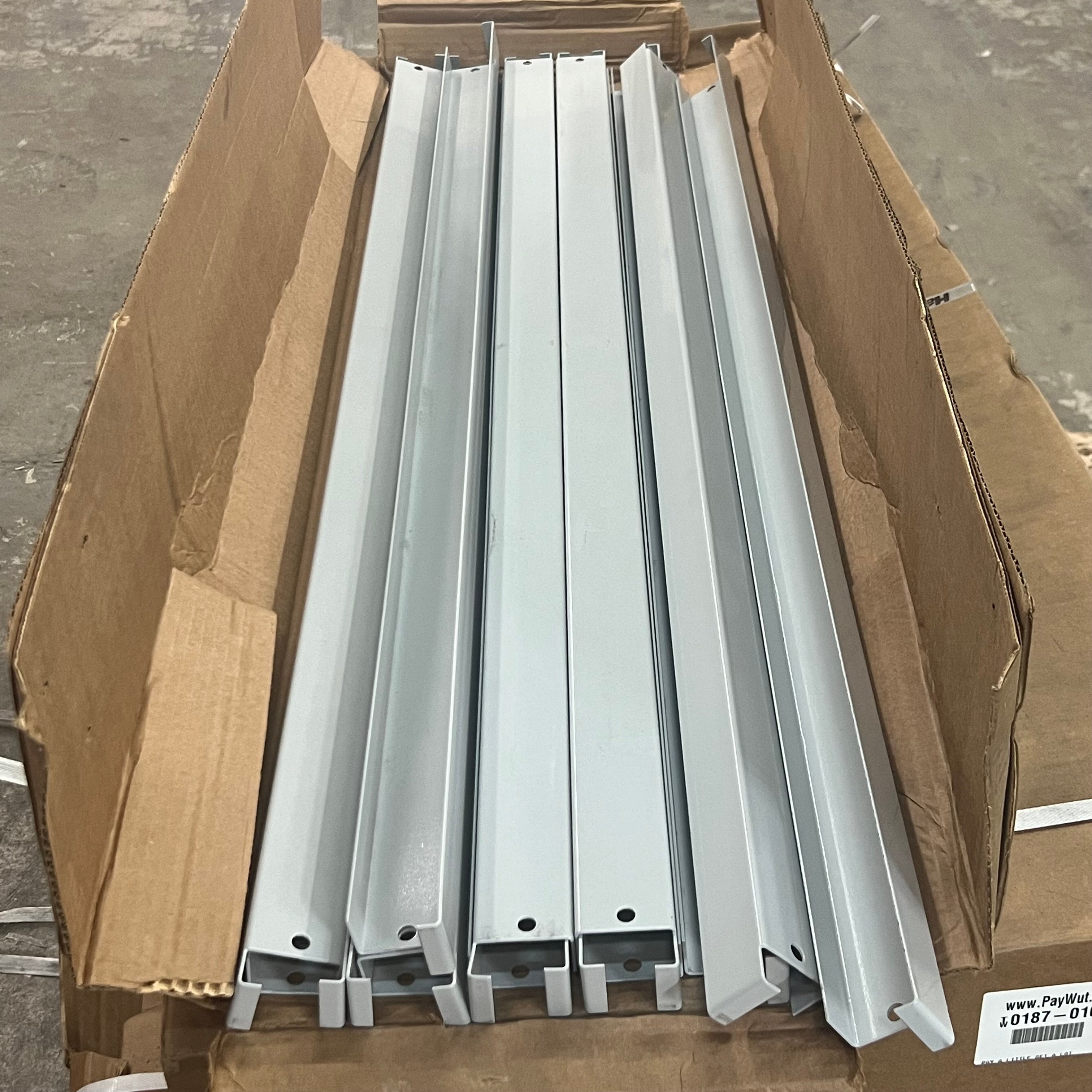HALLOWELL (12) Hi-Tech/ Bulk Rack Shelving Components 48" x 2" White 5030-48