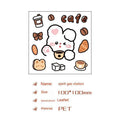 Cute Bear Clear Water Cup Stickers Children's Cartoon Korean Journal Material Mobile Phone Cup Decoration
