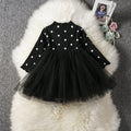 Baby Girls Spring Winter Long Sleeve Tutu Lace Dresses Infantil Newborn 1st Birthday Party Clothes Christening Gown Casual Wear