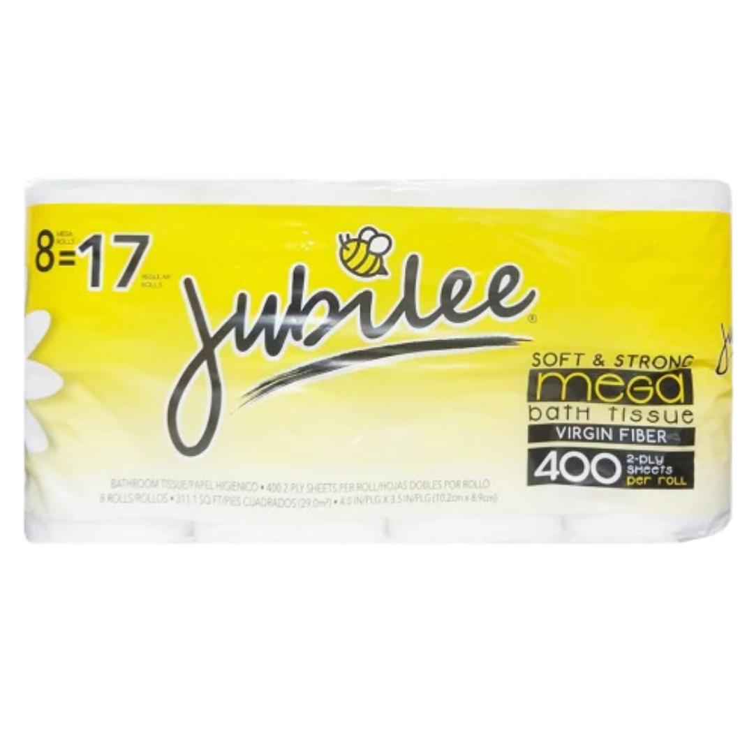 Jubilee Bathroom Tissue 8-Pack (400 Sheets/Roll)