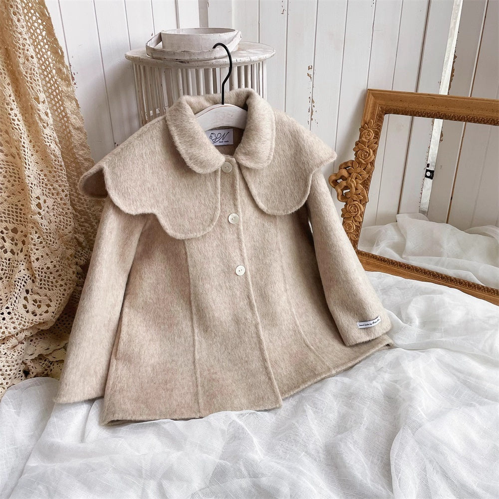 Retro Wool Double-sided Cashmere Girl Coat