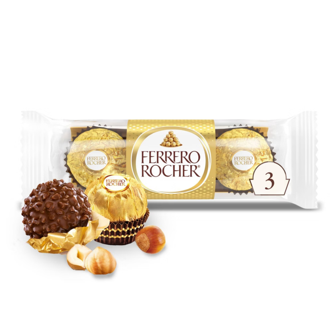 Ferrero Rocher Fine Hazelnut Milk Chocolate Bar (3 ct)