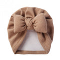 New Style Cashmere Baby Pullover Hat Cotton Filled Bow