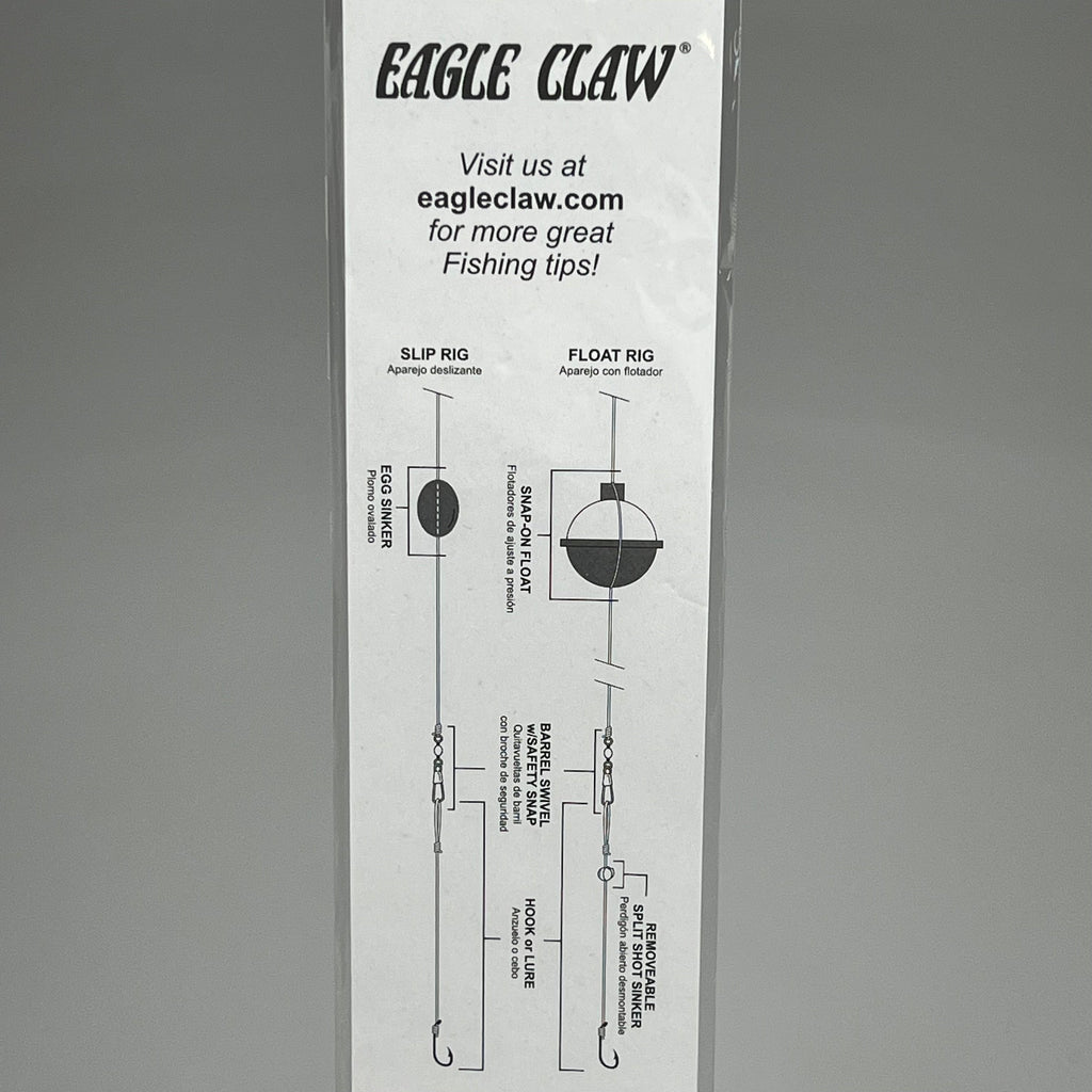 EAGLE CLAW (3 PACK) Versatile Bait Holder Snell Easy Rig Bronze #12 6pc 391-12