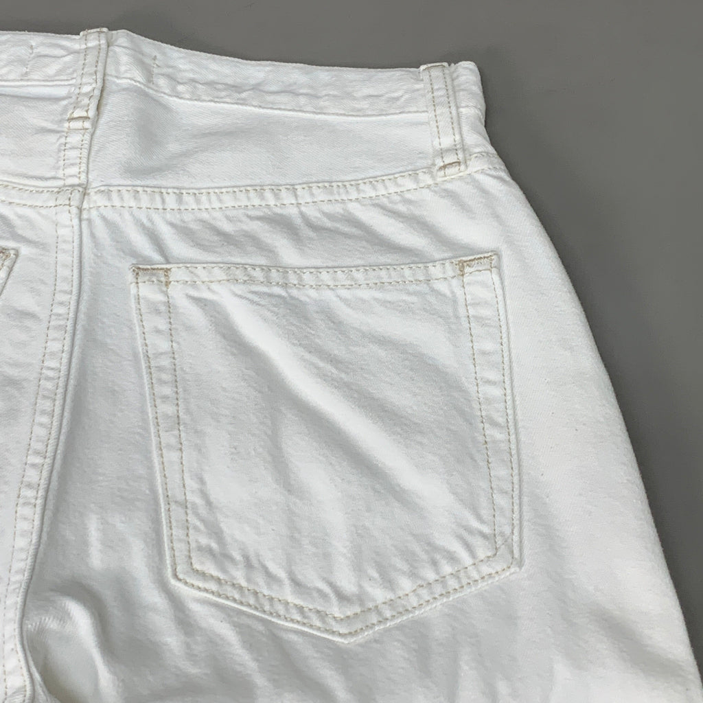 ETICA Tyler High Waist Straight Leg Ankle jeans Vintage White Size 28 EW180114A