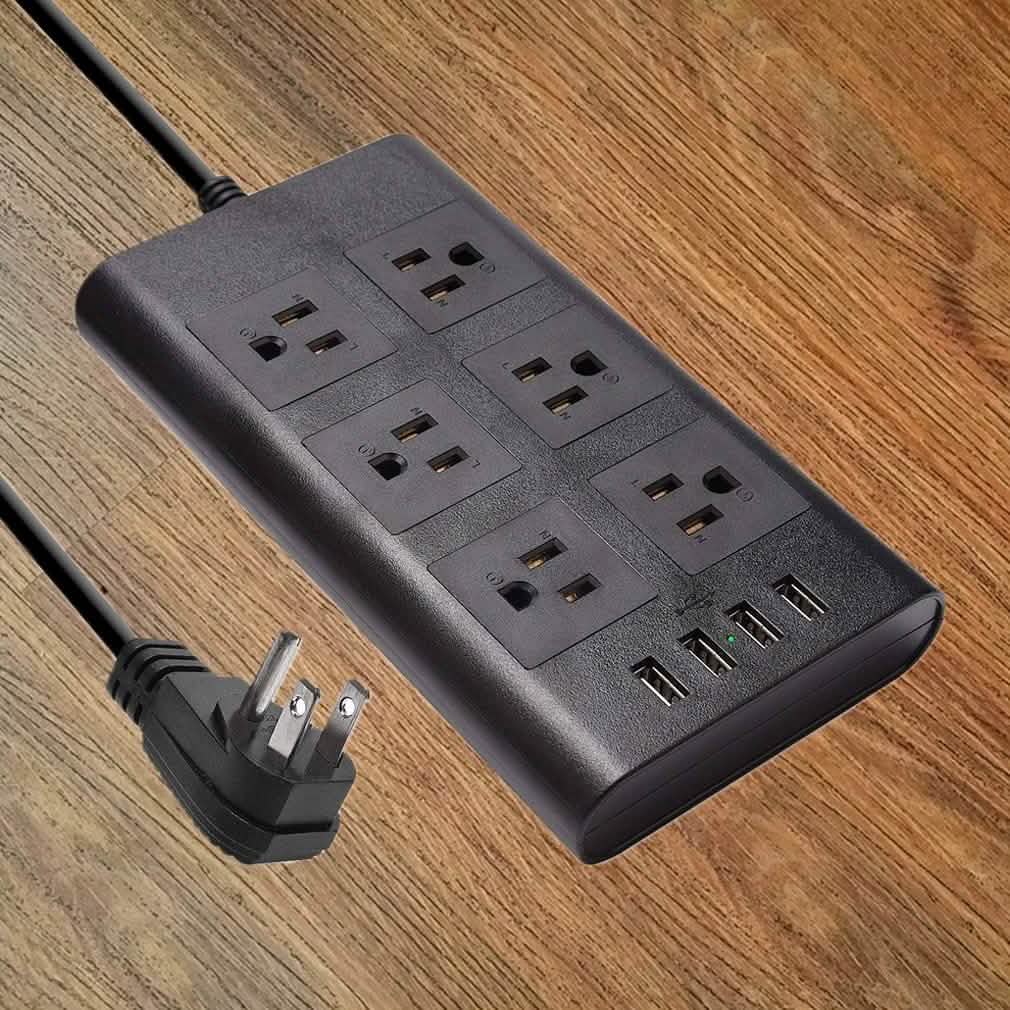 9.8ft USB Power Strip Surge Protector