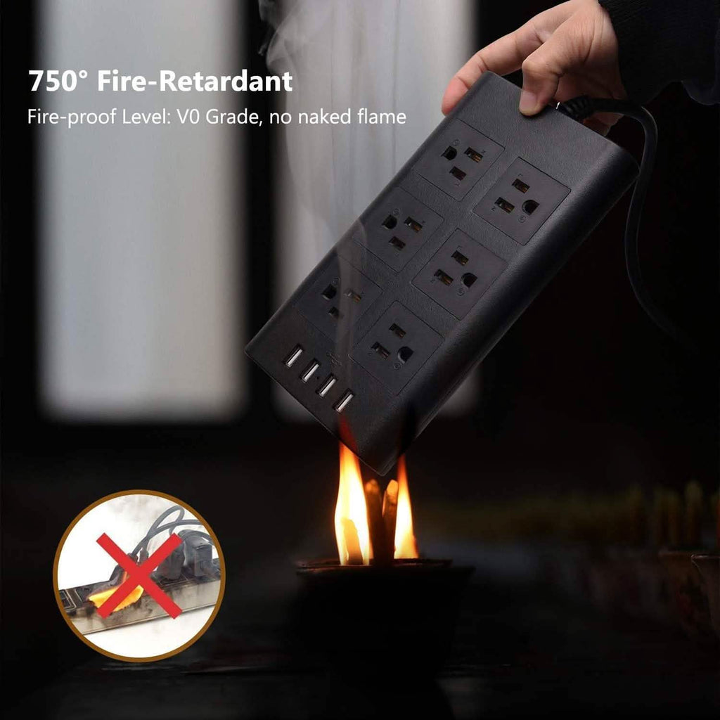 9.8ft USB Power Strip Surge Protector