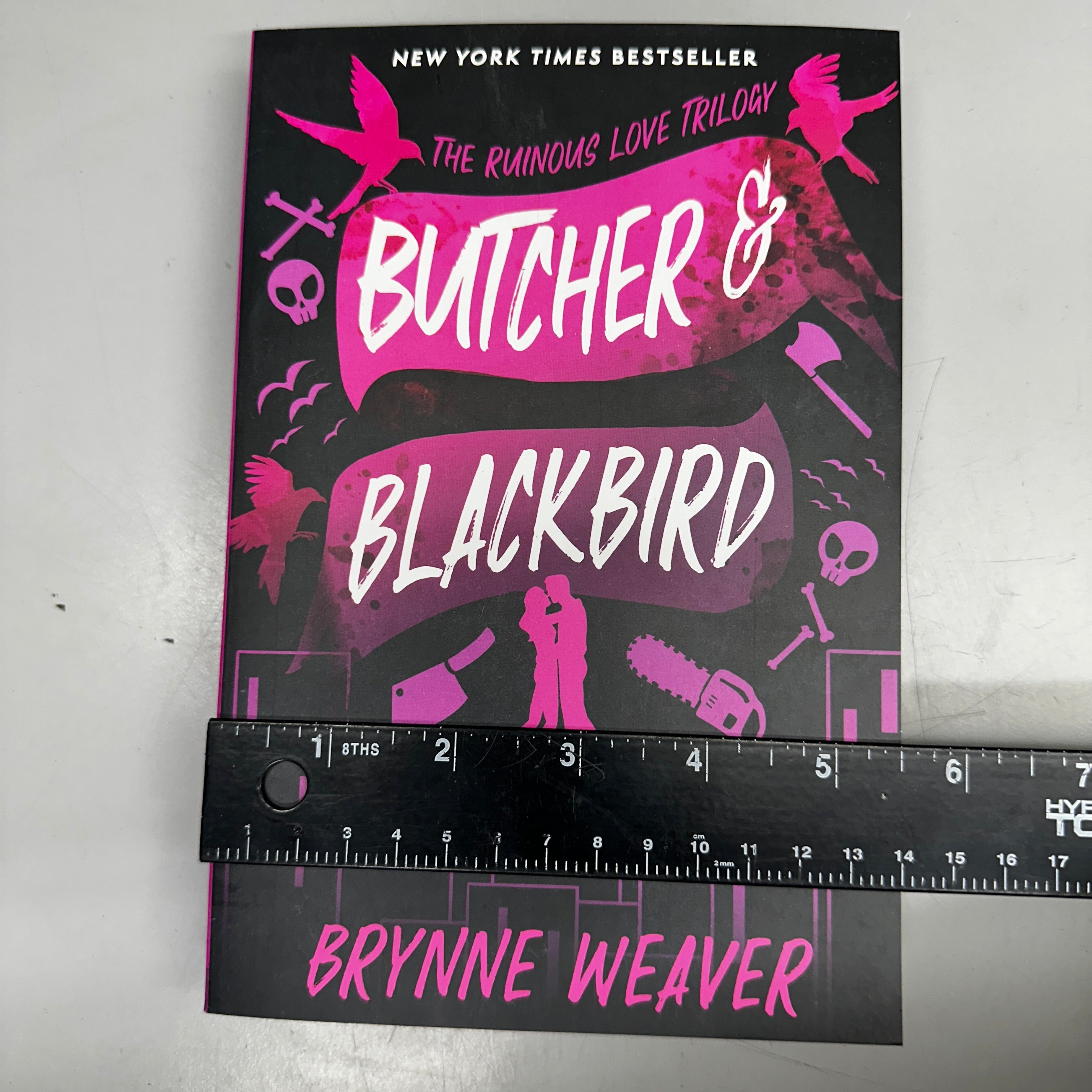 BRYNNE WEAVER Butcher & Blackbird: The Ruinous Love Trilogy 5.5"x8" Black & Purple
