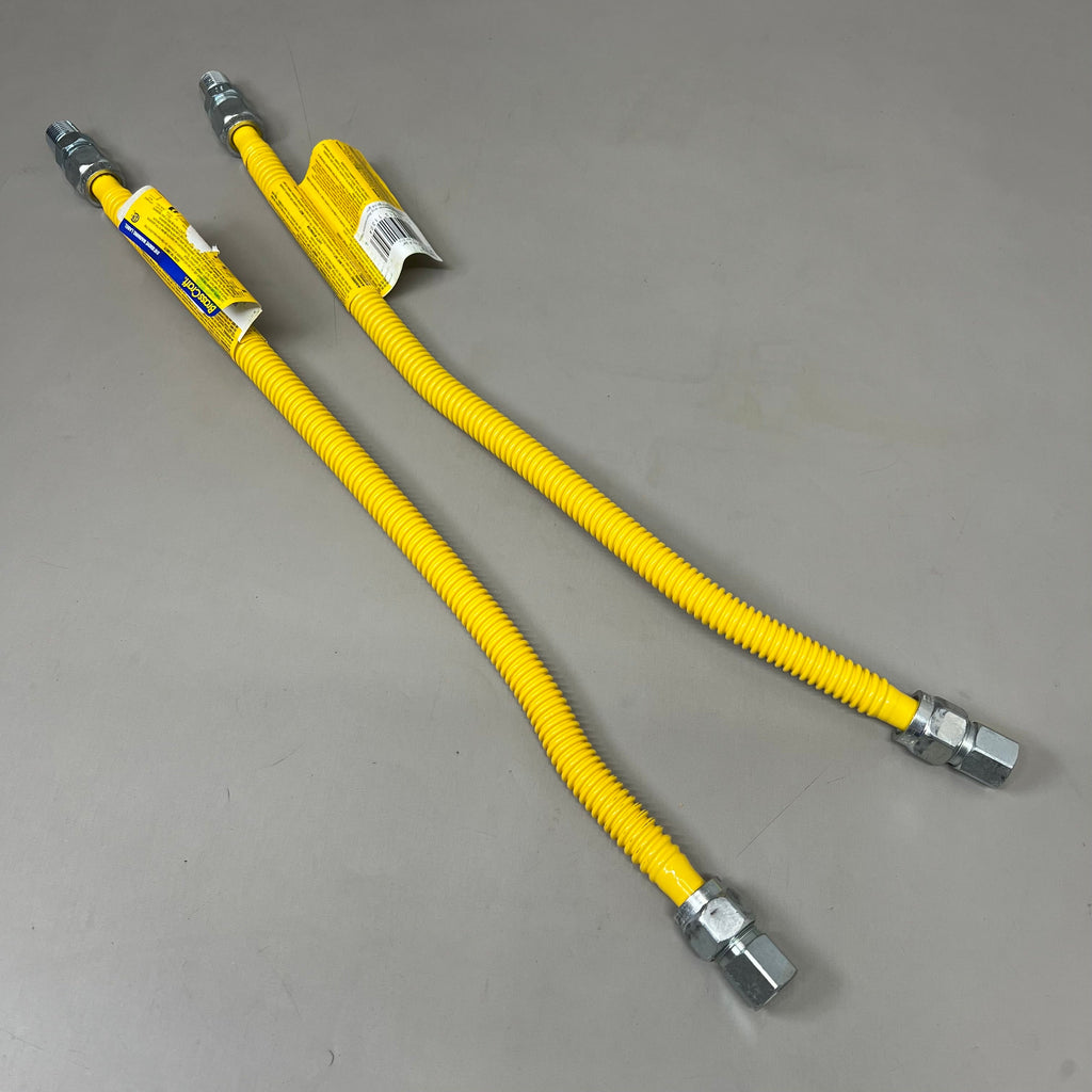 BRASSCRAFT (2 PACK) Gas Appliance Connector 1/2" FIP&MIP (5/8" O.D.) CSSC54-24