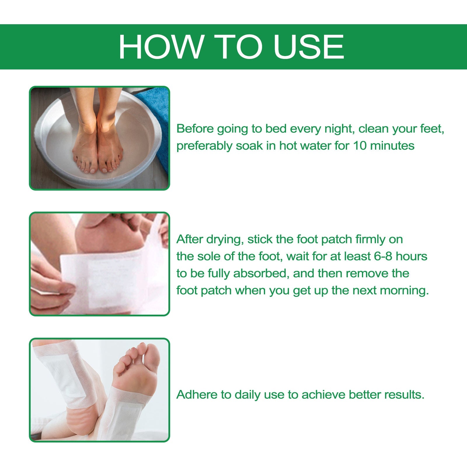 Mugwort Foot Patch, Ginger Mugwort Essence Removing Dampness Moist Foot Massage Care Foot Patch